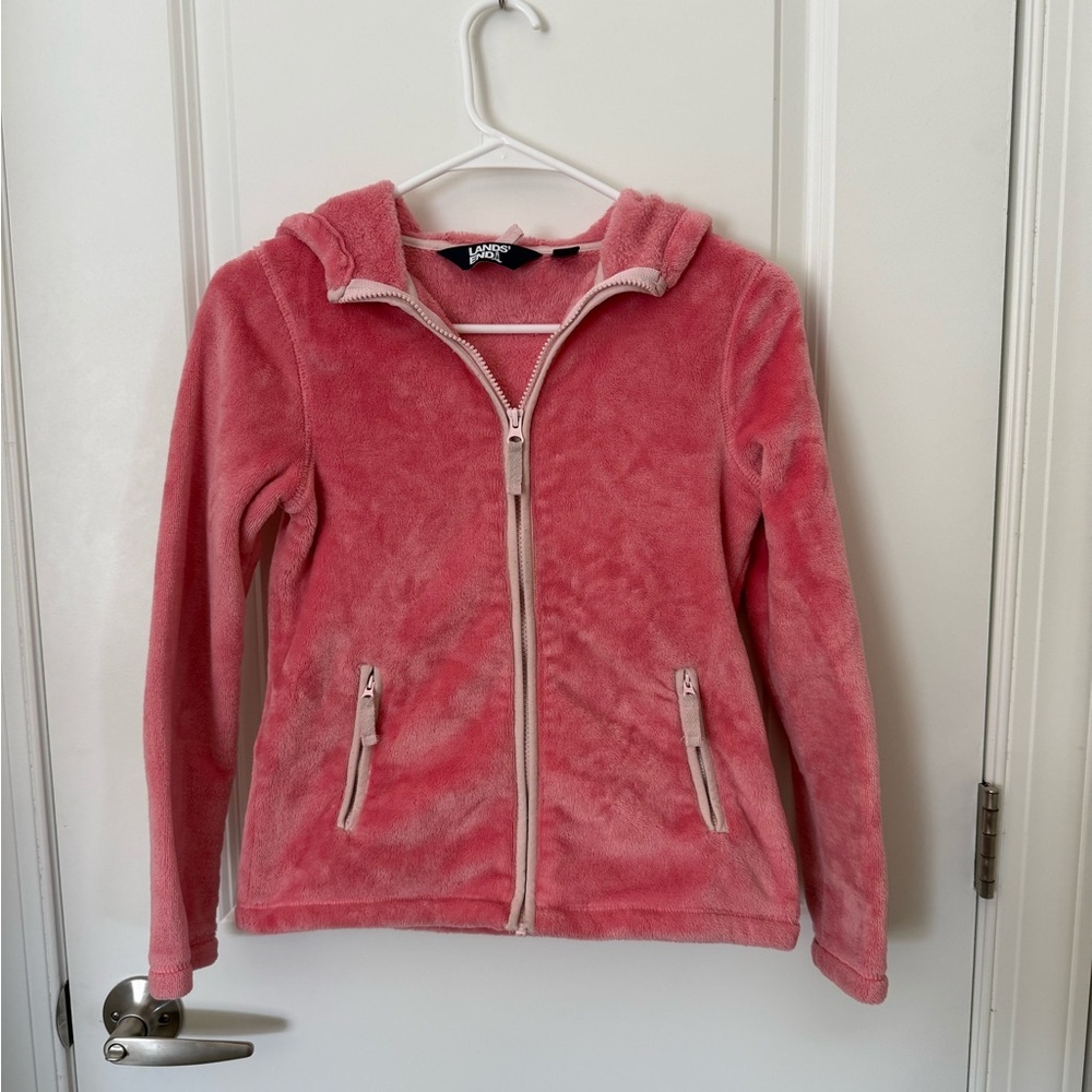 Lands' End Soft Pink Kids Hoodie